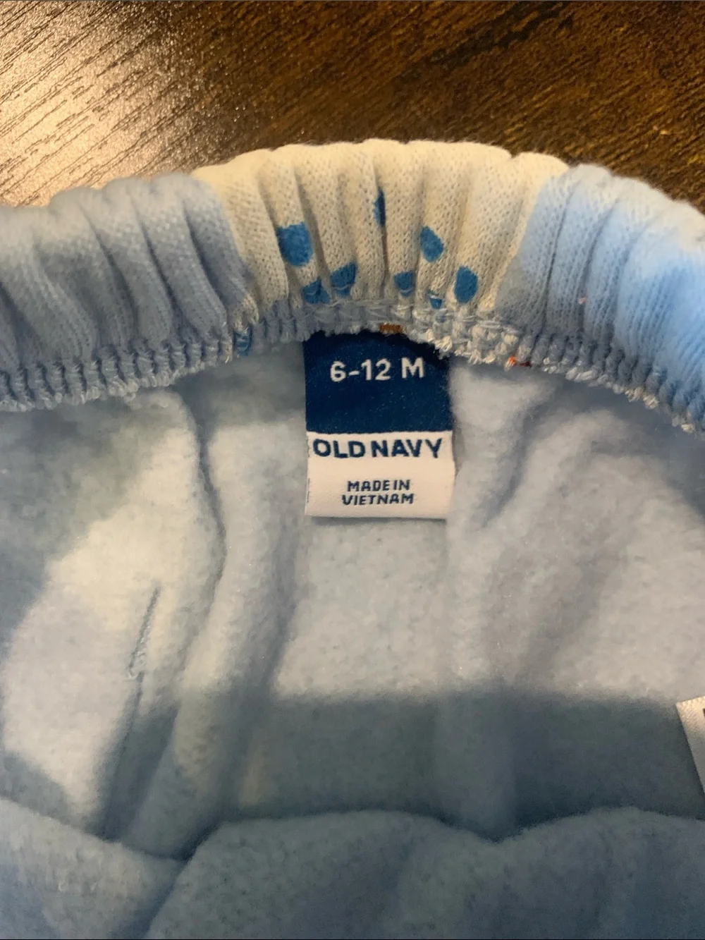 Old Navy Cream & Light Blue Footed One-Piece and Set with Penguins & Dogs
